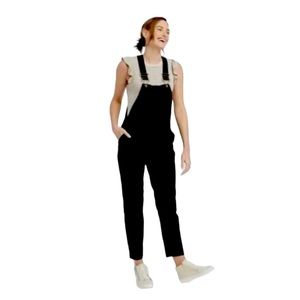 NWT The Nines by Hatch Black Overalls Size 8